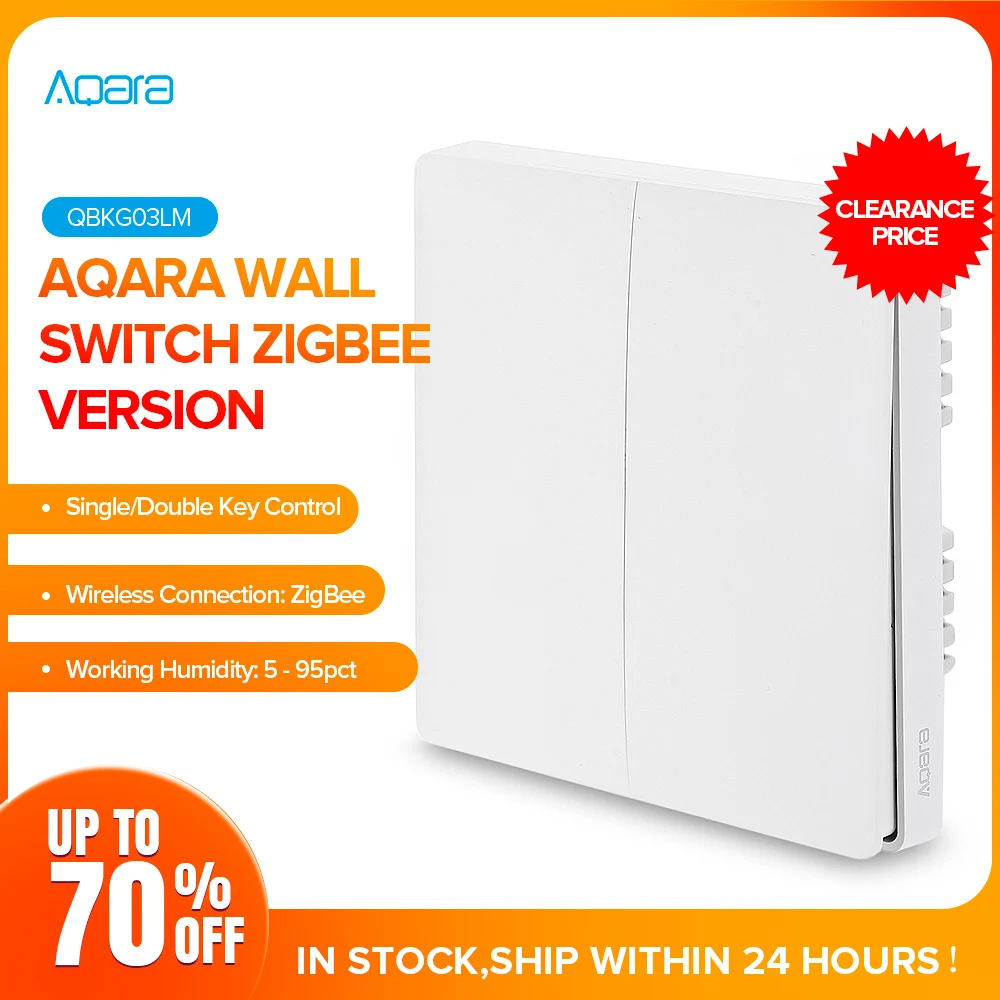 Умный настенный светильник Aqara ZigBee без переключателей с дистанционным
