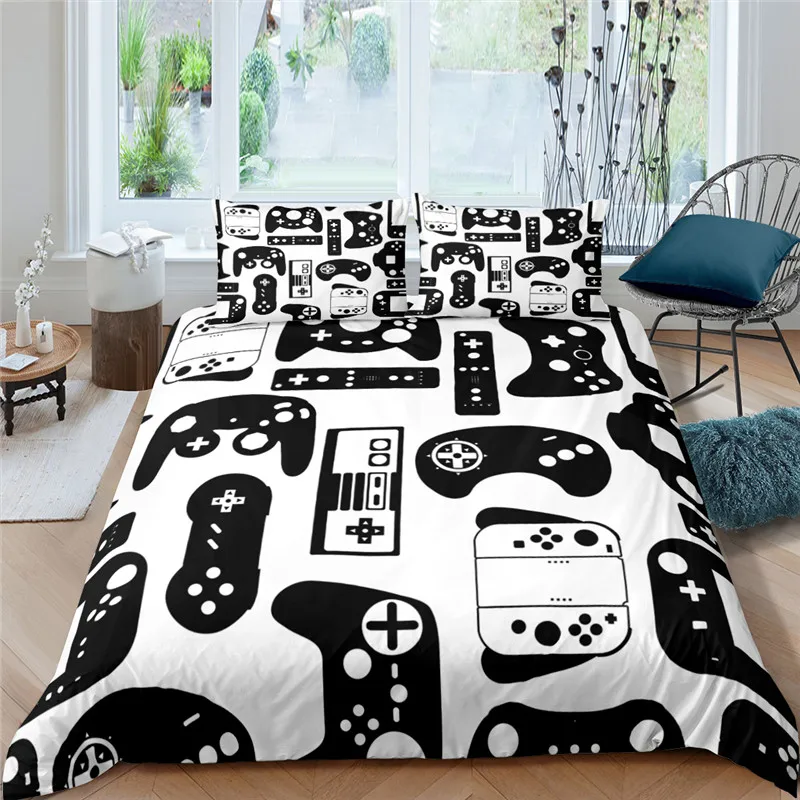 

Home Textiles Luxury 3D Gamepad Print Duvet Cover Set 2/3 Pcs Pillowcase Kids Bedding Set AU/EU/UK/US Queen and King Size