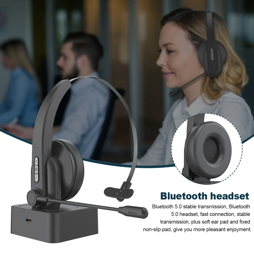 Bluetooth-гарнитура для мобильных телефонов с шумоподавлением микрофоном чистый