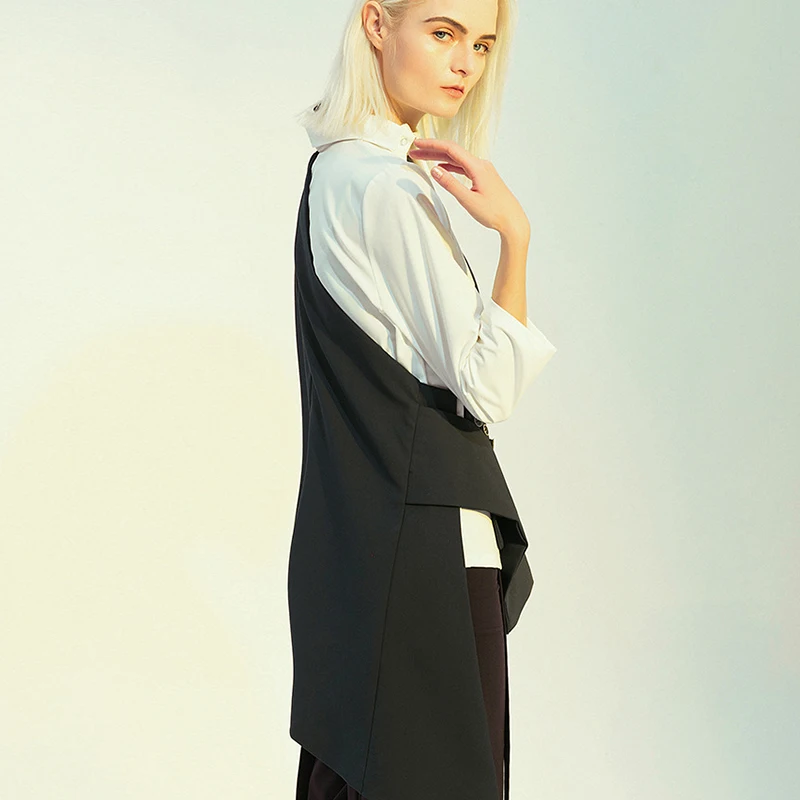 Женский Асимметричный блейзер с цветными блоками на весну и осень | Женская