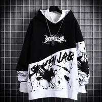 mens hoodies 2021 new spring and summer sweatshirts mens casual japanese streetwear top and bottom fashion stitching hoodies