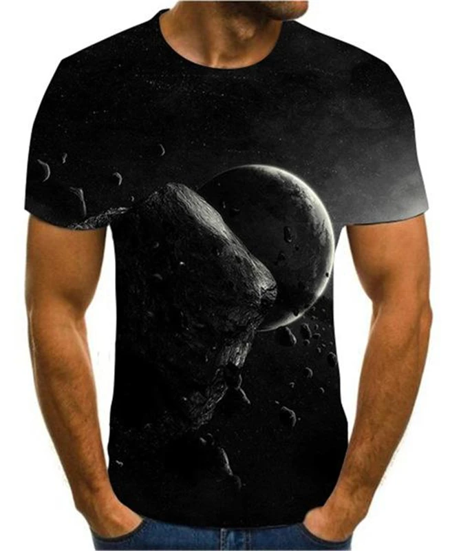 Новая цветная футболка с 3D принтом Креативный дизайн для мужчин и женщин