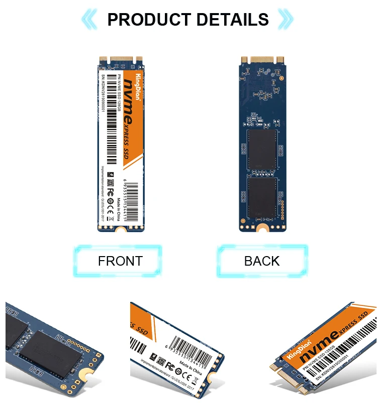 KingDian M.2 ssd PCIe NVME 128 ГБ 256 ГБ 512 Гб Твердотельный накопитель 2280 внутренний жесткий диск hdd для ноутбука MSI Asrock