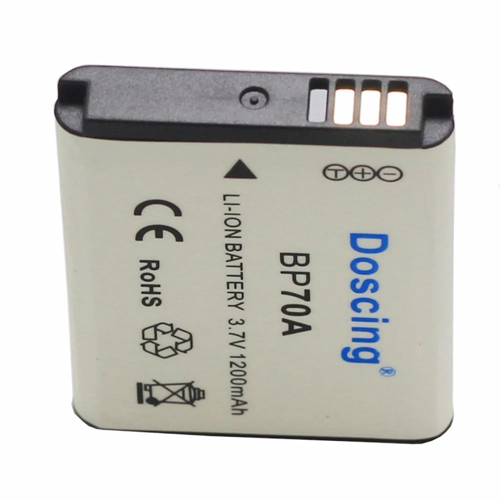 2 шт. 1200 мАч BP 70A BP70A батарея для камеры SAMSUNG AQ100 DV150F ES65 ES67 ES70 ES71 ES73 ES74 ES75 ES80 MV800 оптовая