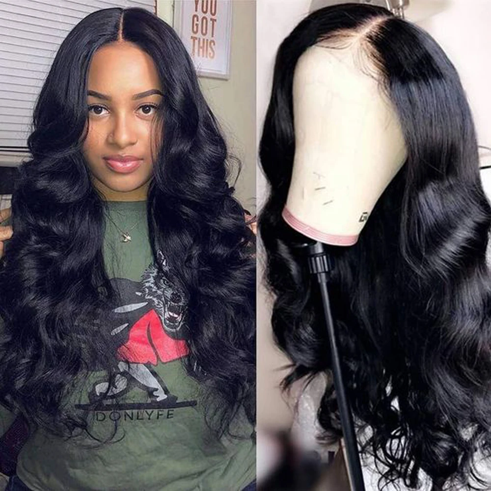 

Body Wave Wig 13x4 Lace Frontal Wig Pre Plucked 5X5 Transparent Lace Front Human Hair Wigs For Women 28 30inch Lace Closure Wig