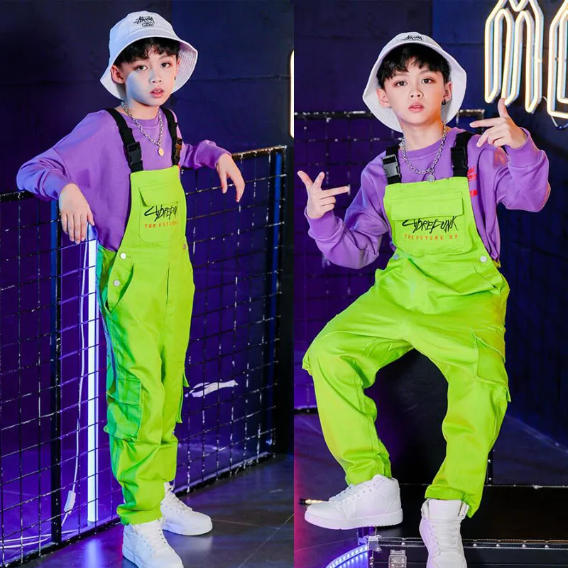 Детская танцевальная одежда в стиле хип хоп для девочек и мальчиков спортивная