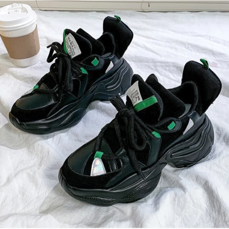 

Trendy Platform Women Sneakers Mixed Colors Breathable High Quality Designer Shoes Casual Sports Jogging Women Vulcanized Shoes