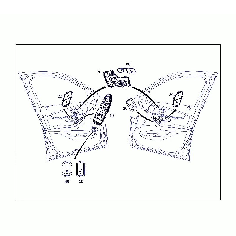 Новый высококачественный переключатель стеклоподъемника ПЕРЕДНЕЙ ДВЕРИ 2229056800/A