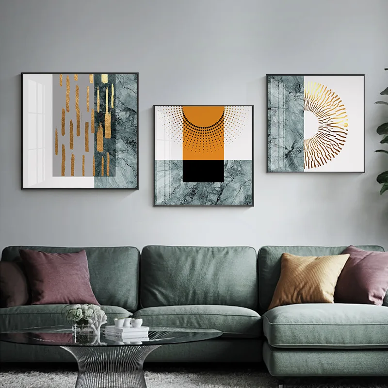 Abstract Burnt Black Gray Orange Wall Art Canvas Painting Nordic Minimalist One Line Drawing Posters Boho Prints Home Decor | Дом и сад