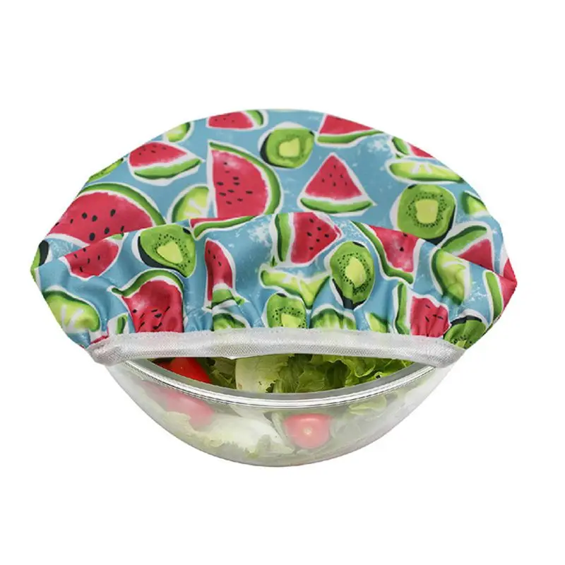 

3 шт. многоразовые пыленепроницаемые влагостойкие крышки для мисок с резинкой для посуды миски горшка многоразовые Стрейчевые аксессуары