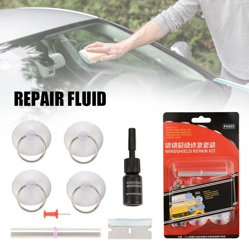 Набор для ремонта трещихся стекол наборы лобового стекла инструменты