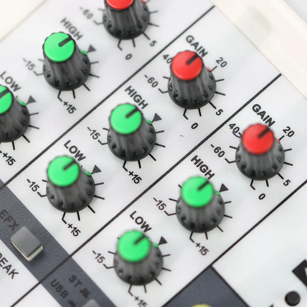 Микшерный пульт BEESCLOVER r54 с Bluetooth 4-канальный аудиомикшер для выступлений на сцене