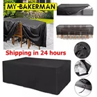 Водонепроницаемый чехол 90 размеров, чехлы для уличной садовой мебели, чехлы от дождя, снега, для дивана, стола, стула, дождевик