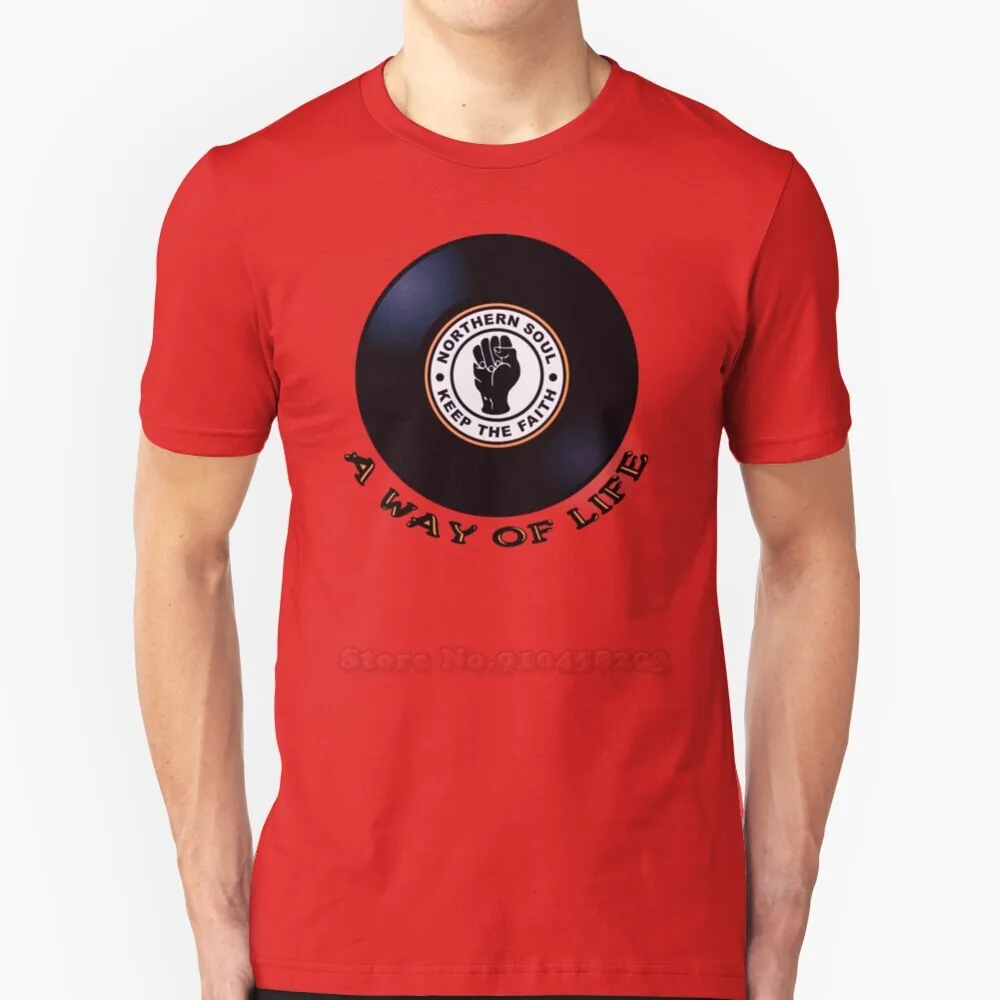 Northern Soul Keep The Faith Retro Music Short-Sleeve T-Shirt Summer Men Streetswear T Shirt Northern Soul Soul Music Record
