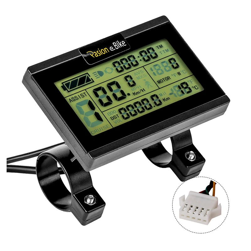 Электрический велосипед дисплей e-Bike KT LCD3 дисплей для контроллер KT 24V 36V 48V e велосипед дисплей для электрического велосипеда - Цвет: KT LCD3 Display