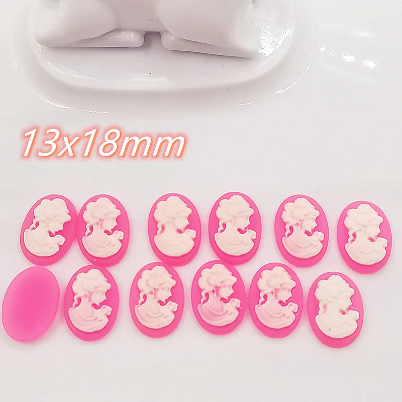 

60 шт. розовые каучуковые овальные украшения для девушек с плоской задней стороной, кабошон, украшения для скрапбукинга, аксессуары «сделай ...
