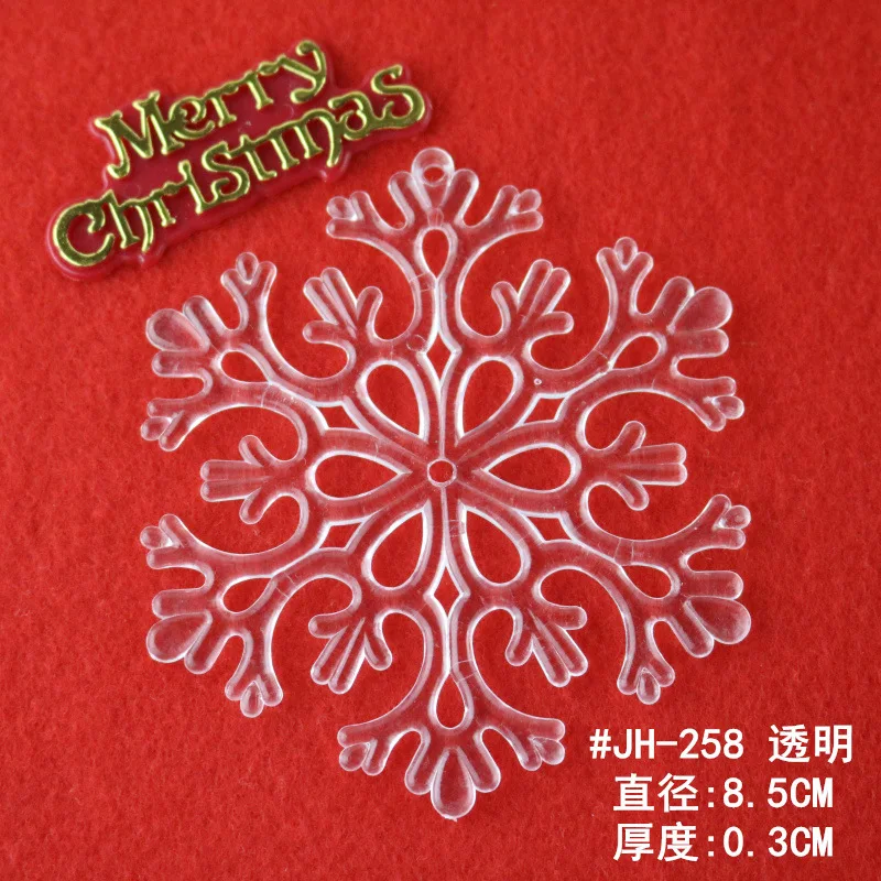 50 шт./партия декоративные пластиковые снежинки для украшения ёлки | Дом и сад