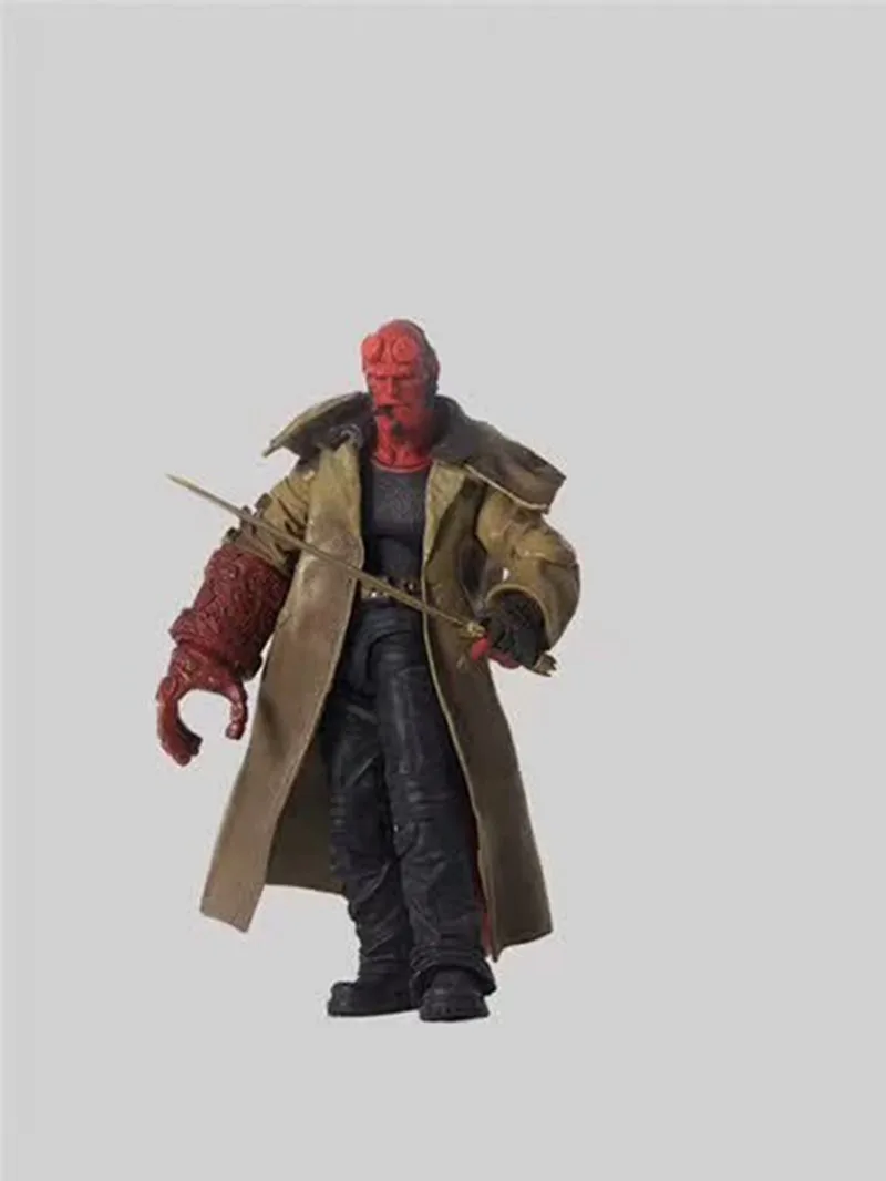 Экшн фигурка Hellboy из ПВХ подвижная 2 го поколения 15 см|Игровые фигурки и