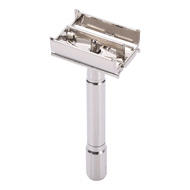 Бритва безопасная женская из цинкового сплава в старомодном стиле для мужчин, комплект для бритья, Leaf Shave, легко чистить, удобна для путешествий.