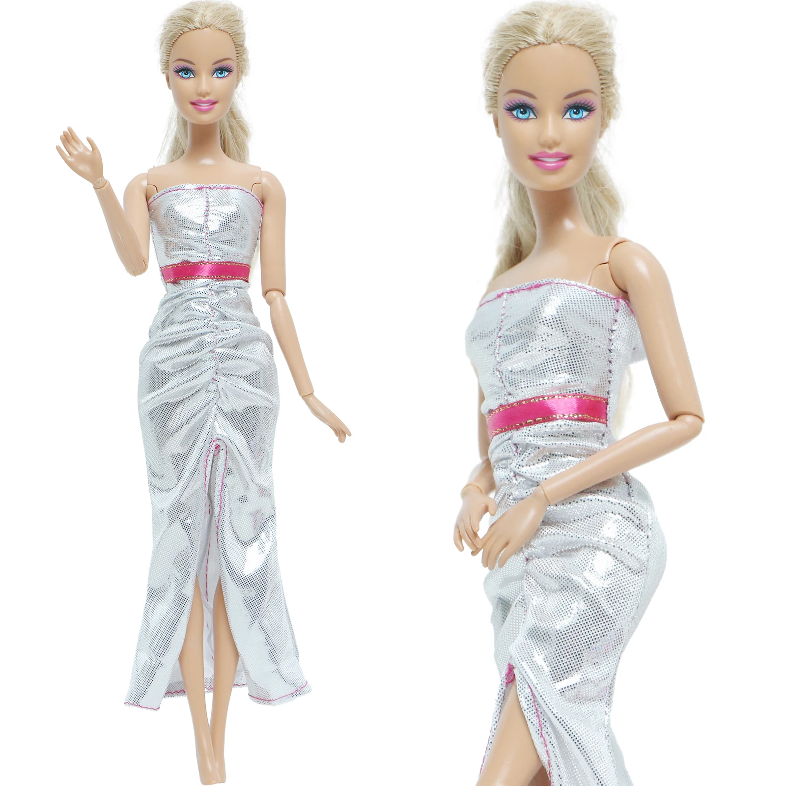 Модное Кукольное платье блестящее мини-платье с блестками наряд принцессы рыбий