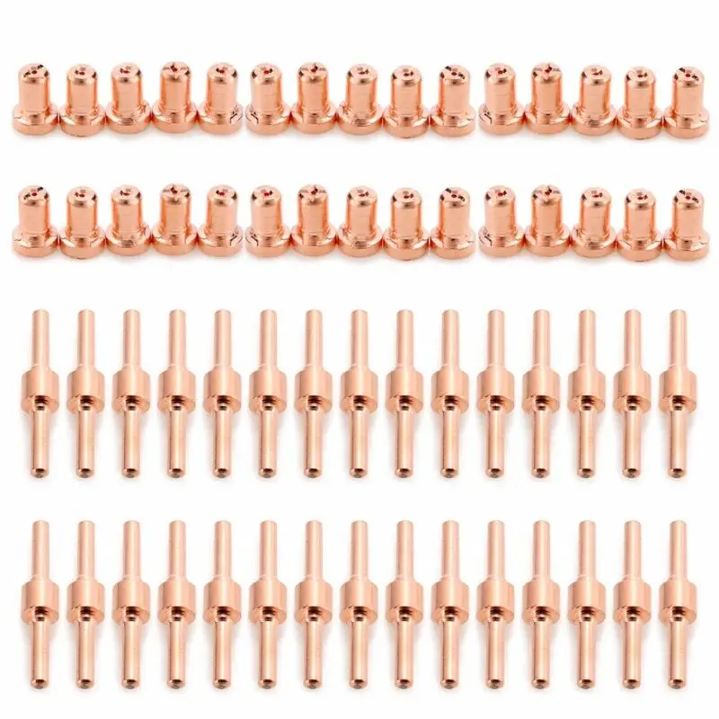 

60pcs Extended Long Tip Electrode & Nozzles For PT31 LG40 40A Plasma Cutter Tool