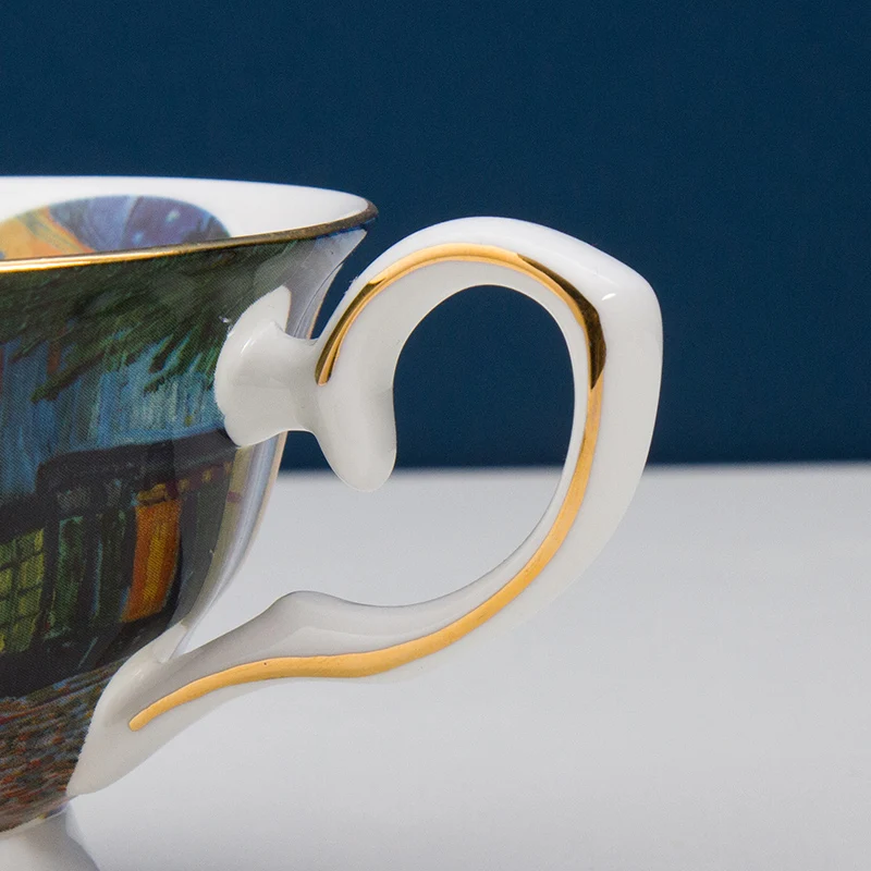 2020 г. европейский дизайн с изображением Ван Гога наборы кофейных чашек чайных и