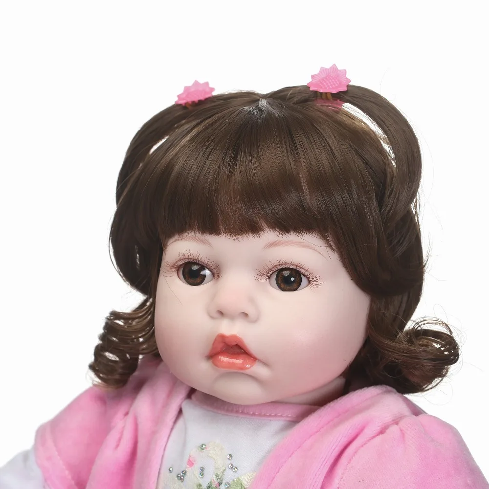 Игрушки для девочек куклы Новорожденные 22 дюйма мягкая силиконовая кукла