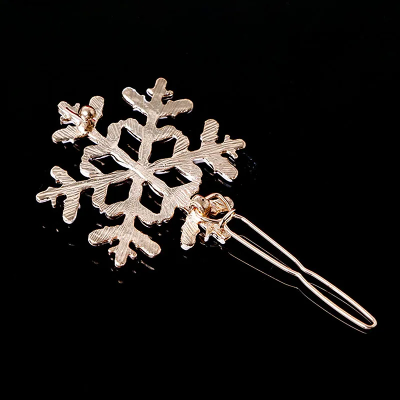 Новые женские заколки для волос со стразами в виде снежинок 40 ГБ 2 шт. пряжки