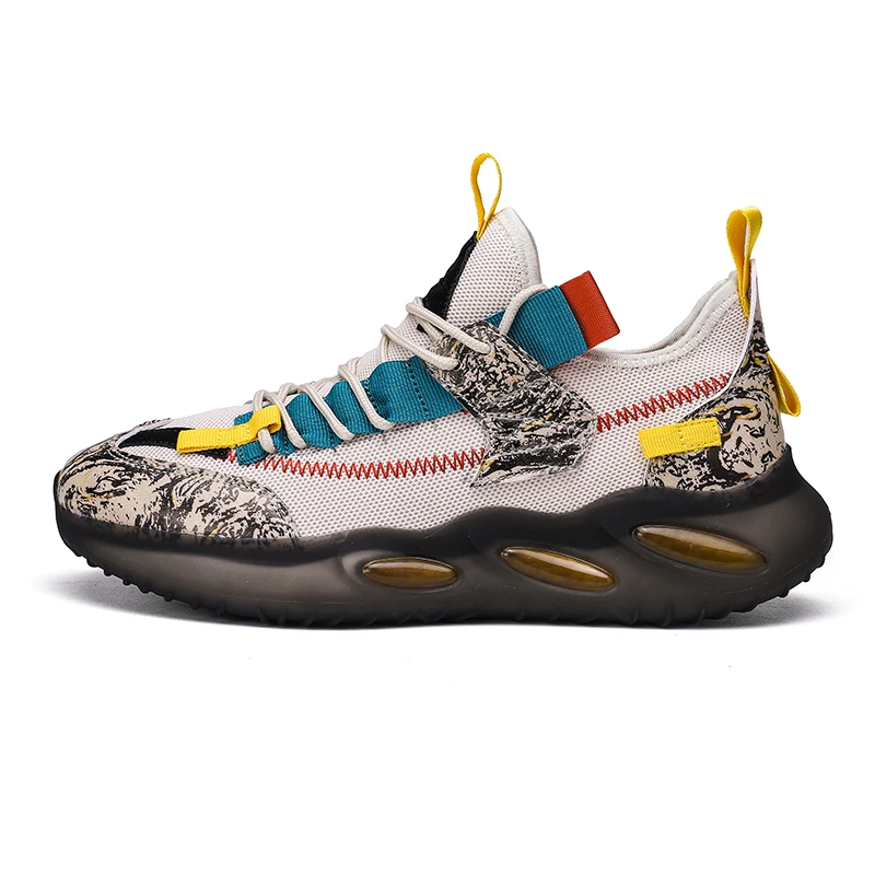 

2021 Summer Breathable Mesh Men's Sneakers Fashion Light Elasticity Adult Man Sport Running Shoes Footwear Jogging Mujer Male