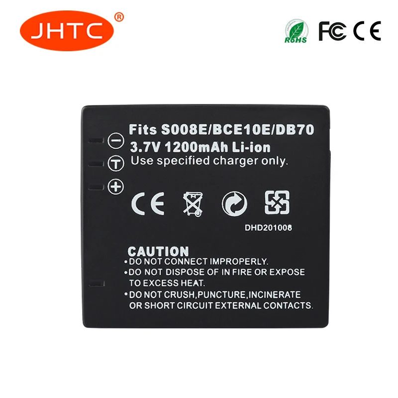 Батарея CGA-S008E CGA-S008A/1B VW-VBJ10 камеры мА/ч. Аккумулятор для цифрового фотоаппарата