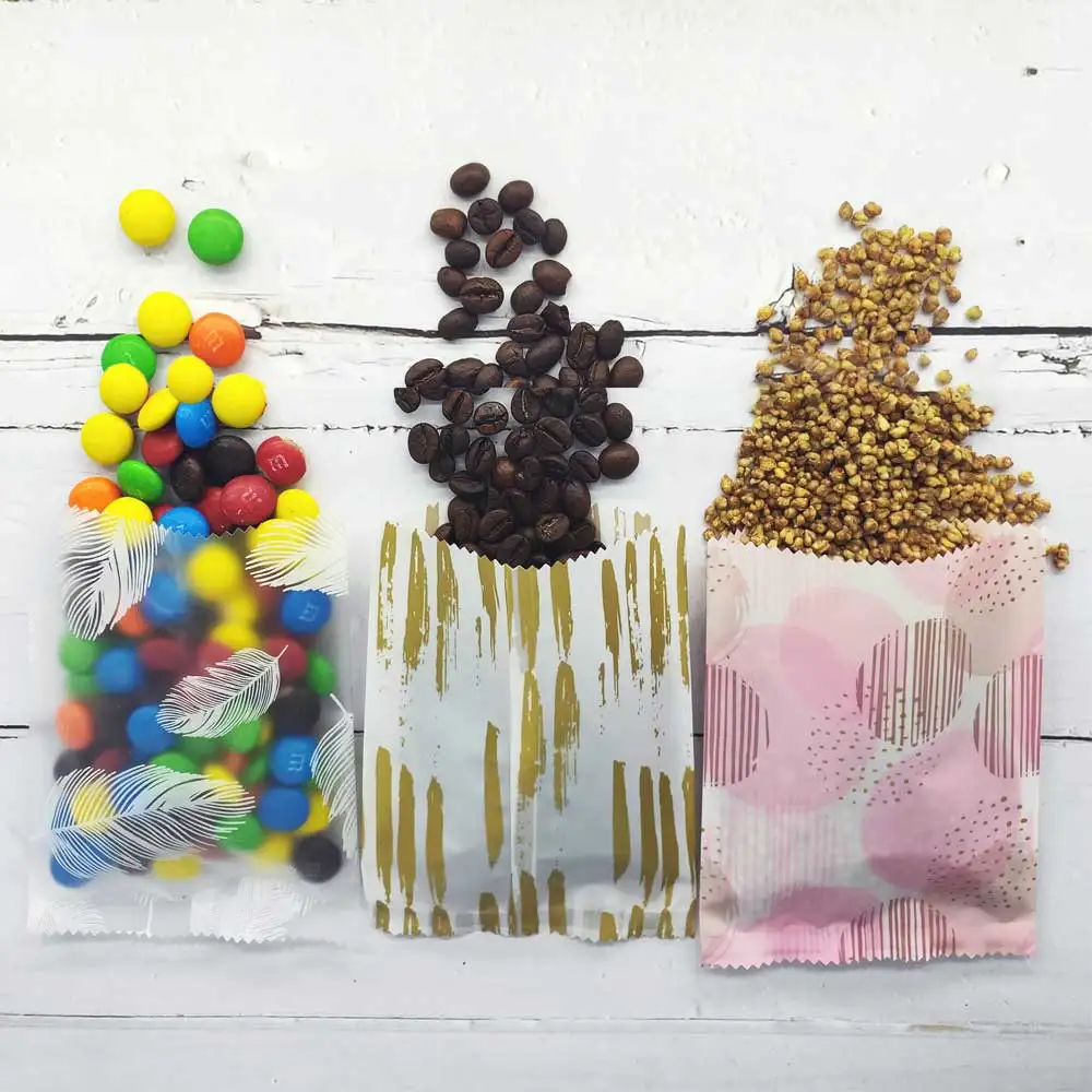 Новый дизайн полипропиленовые пакеты для хранения конфет печенья открытые