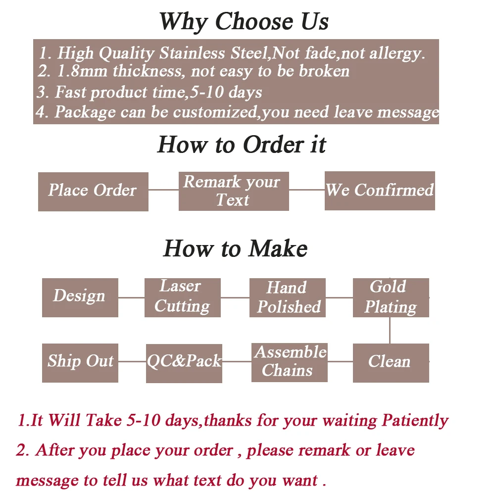 New Custom Personalized Name Necklace Stainless Steel Link Crutch Creativity Necklaces Collar Jewelry For Women Christmas Gift