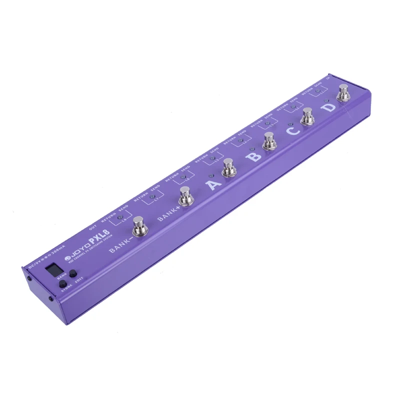 JOYO PXL-8 8 петли гитара программируемый педаль эффектов Лупер коммутатор