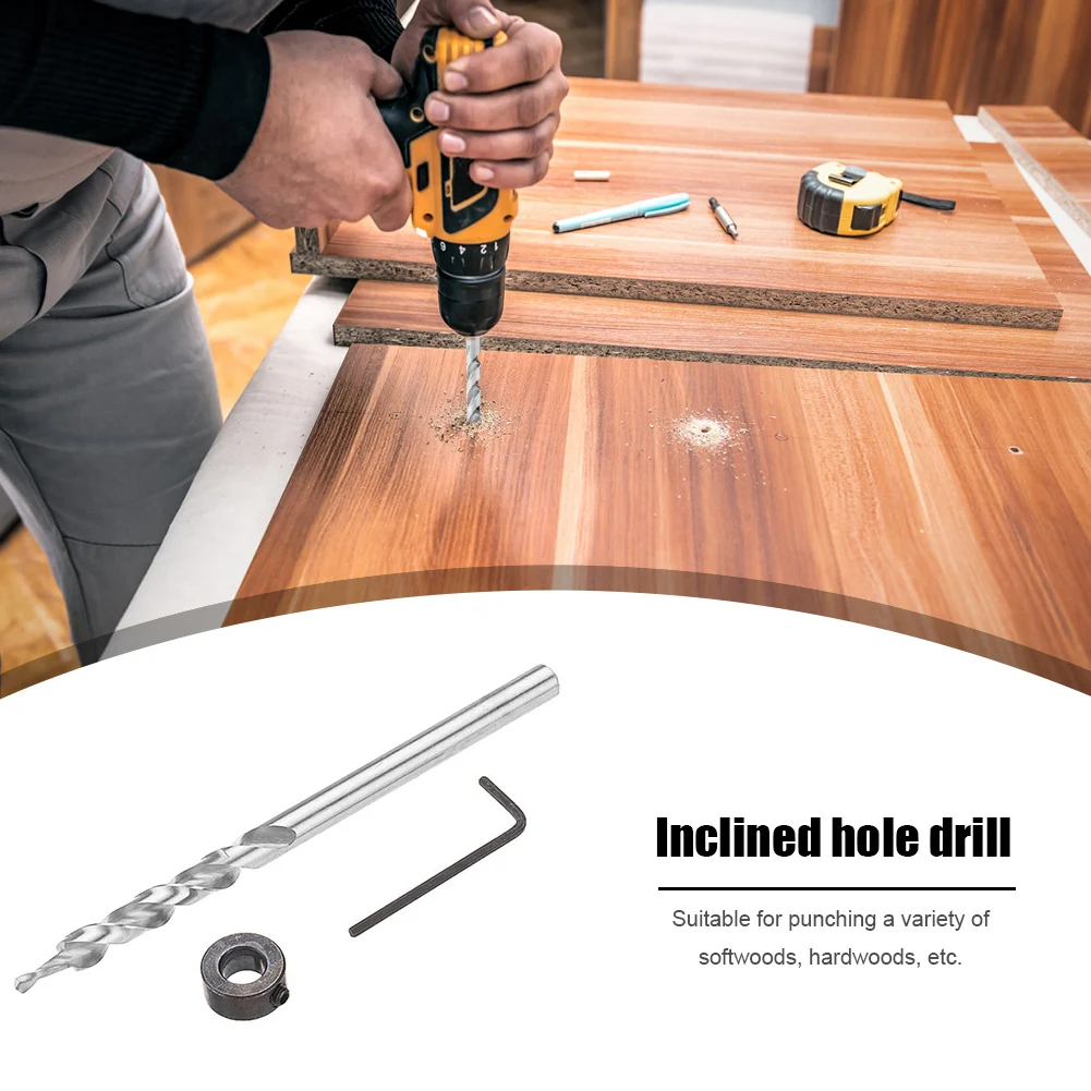 

Pocket Hole Drill Jig Guide Oblique Hole Twist Step Drill Bits 9.5mm Hand Tools Wood Working Step Drill Bit Accessories Work