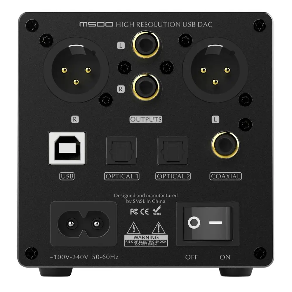 SMSL M500 аудио DAC MQA ES9038PRO XMOS XU216 встроенный DSD512 усилитель для
