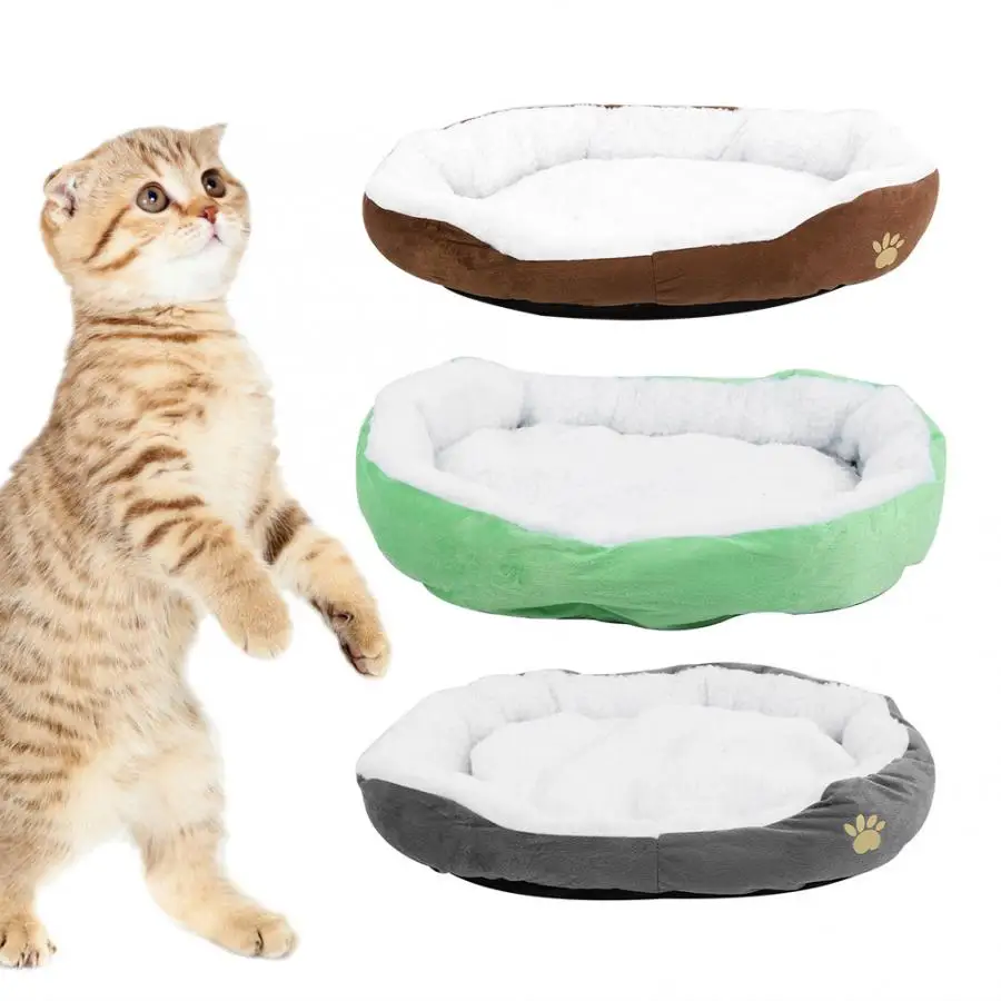 Новый домик для домашних животных плюшевый Съемный и моющийся коврик подушка