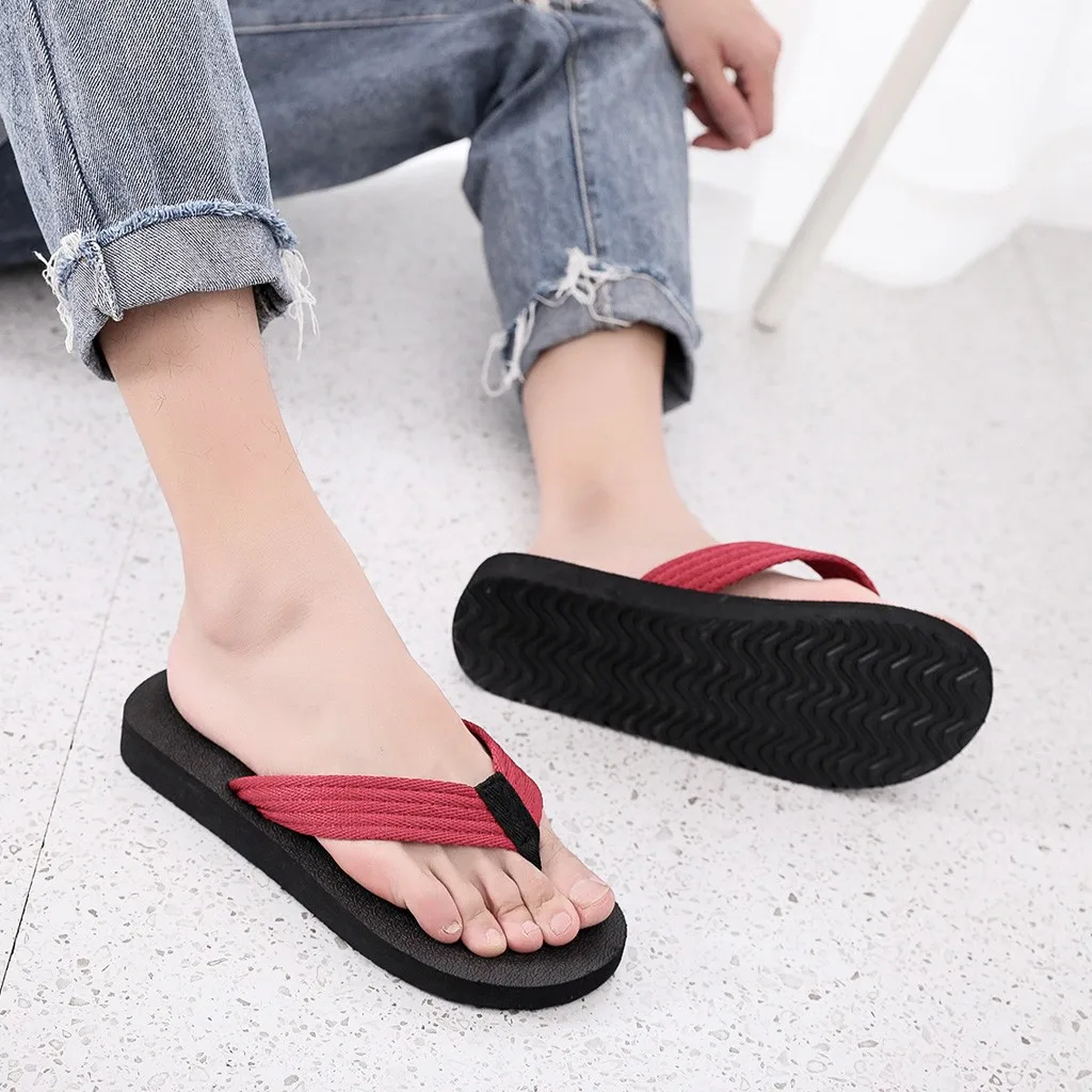 Шлепанцы FN60 мужские для дома и пляжа сланцы дышащие тапочки Нескользящие летняя