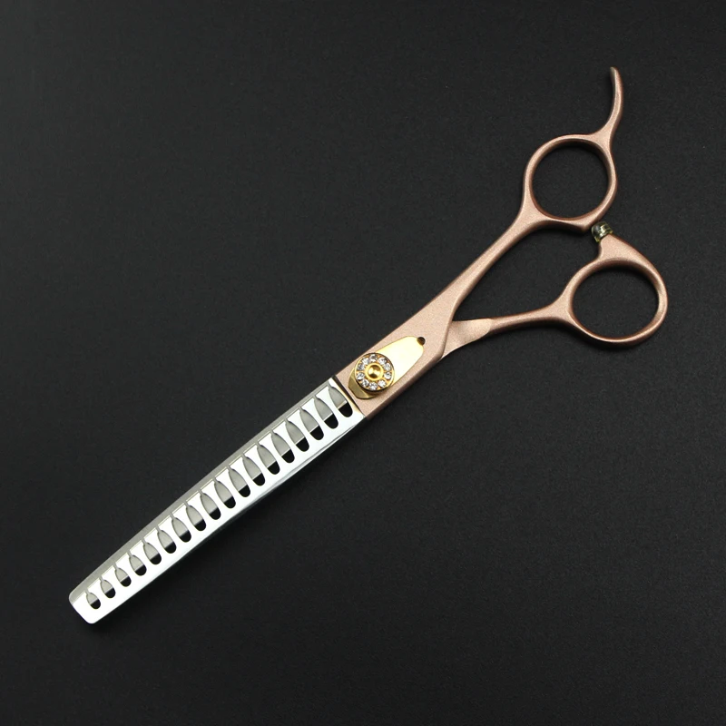 

7.0 Inch Professional Japan 440c Stainless Steel Pet Scissor Hairdressing Cutting Scissor & Chunker Scissor/ Thinning Scissor with Screw for Barber or Home Use