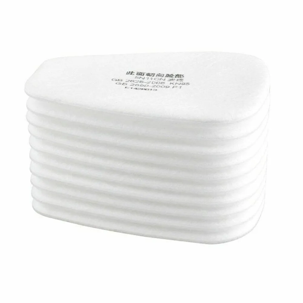 

10/20/50/100Pcs 5N11 KN95 Dust-proof Filter Cotton Replaceable For Chemical Respirator 6200/7502/6800 Gas Mask Painting Spraying