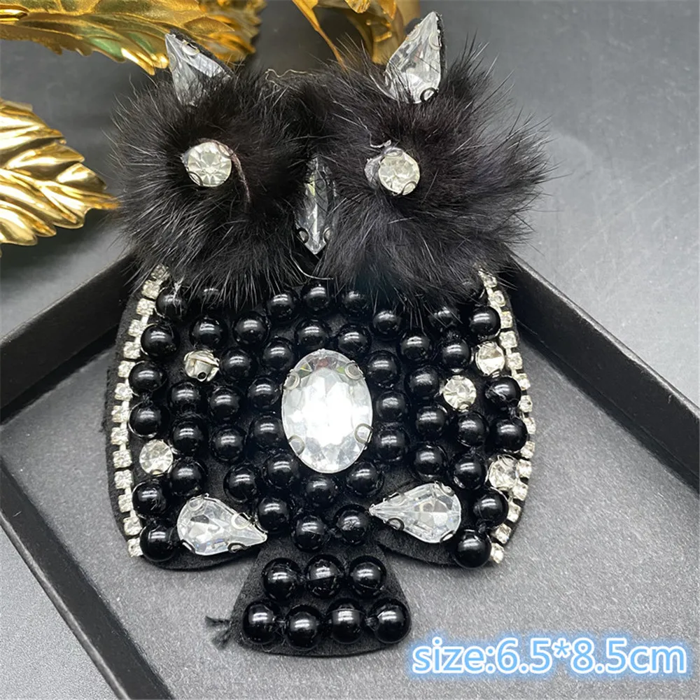 3D Стразы ручной работы украшенные бисером и кристаллами нашивки с животными