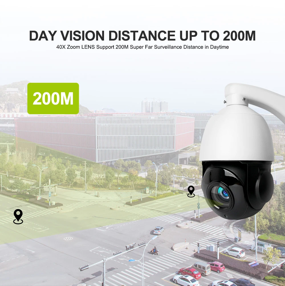 IMPORX 5.0MP PTZ IP камера наружная Водонепроницаемая HD 1944P 36X зум Мини скоростная купольная камера H.265 IR-Cut 80M P2P CCTV камера безопасности