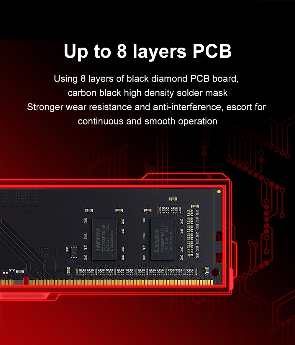 Оригинальная память Lenovo ram ddr4 4 Гб 2666 МГц DIMM поддержка двух каналов AM4 Borad