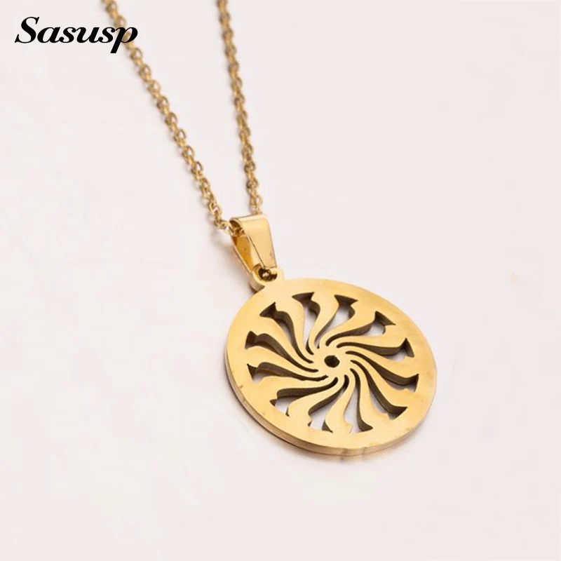 Sasusp ожерелья с вращающимся узором для женщин в стиле бохо 2019 массивные Подвески