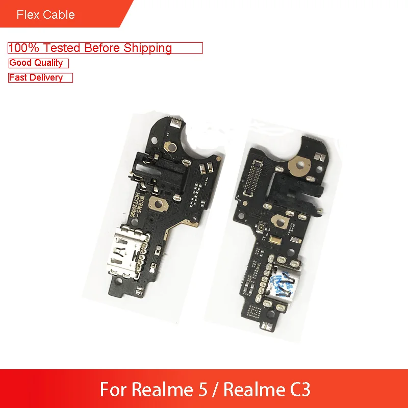 

For OPPO Realme C3 USB Charger Dock Connect Charging Flex Cable Repair Spare Parts Test QC for Realme 5