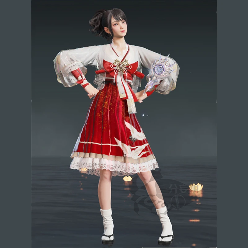 

Game Naraka: Bladepoint Hu Tao Hutao Cosplay Costume Lady Lolita Women's Dress Role Play Clothing Sizes S-L New