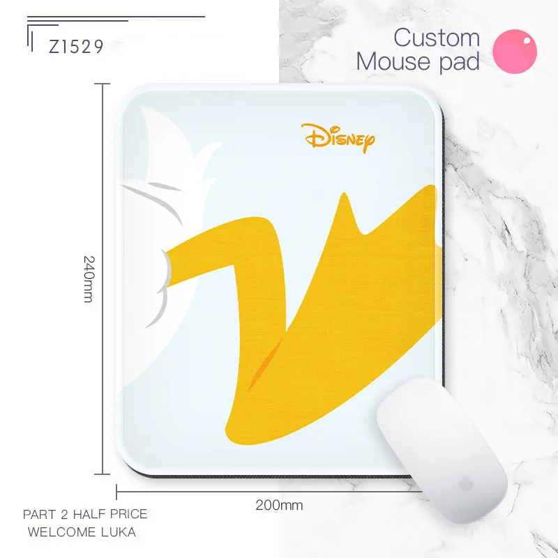 Office Computer Desk Mat Table Keyboard Big Mouse Pad Felt Laptop Cushion Non-slip Gamer Mousepad Mickey Donald Duck | Компьютеры и