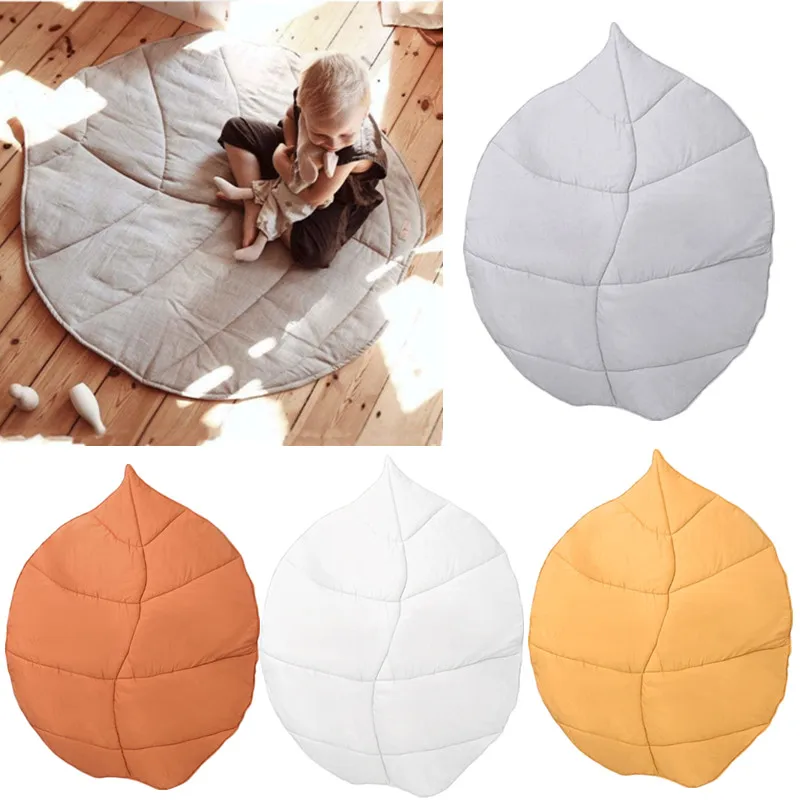 

Nordic Style Leaf Carpet Soft Cotton Baby Crawling Carpet Children's Rug Baby Play Mat Toys Nursery Carpet Developing Mat