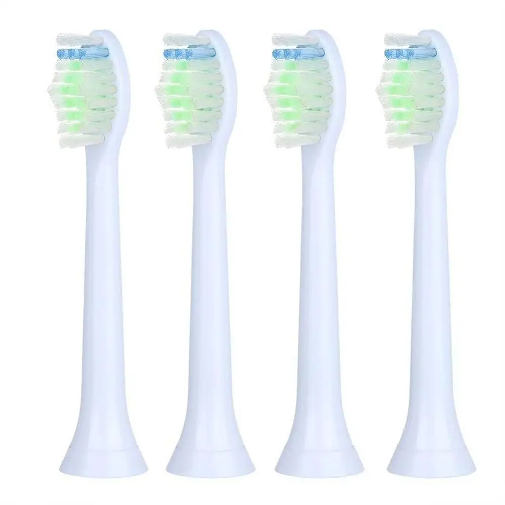 White Brush Head 4 шт. HX6064 сменные насадки для зубной щетки для Philips Sonicare Diamondclean насадка для электрической зубной щетки с мягкой щетиной - Цвет: White Brush Head