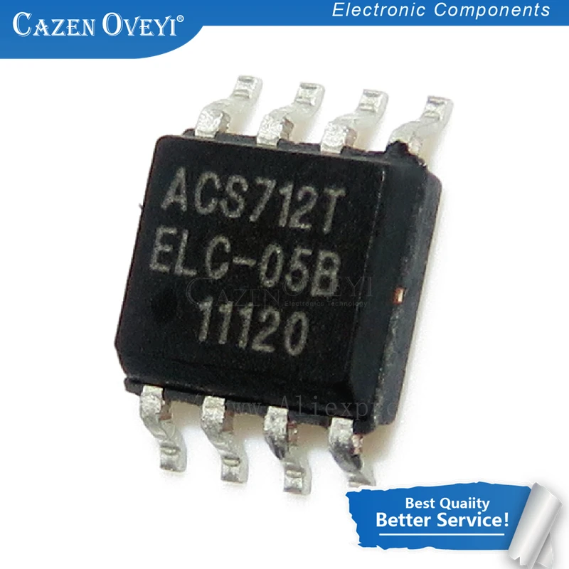 10pcs/lot ACS712ELCTR-05B-T ACS712T ACS712 SOP-8 In Stock