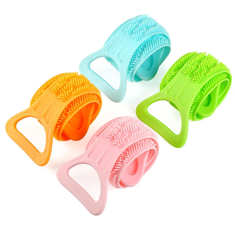 Силиконовый скребок для спины мягкая люфа банное полотенце банный ремень